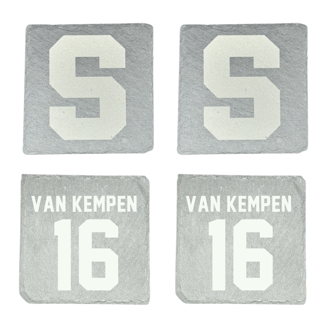 Syracuse University Field Hockey (W) Stone Coaster (4 Pack)  - #16 Bo van Kempen