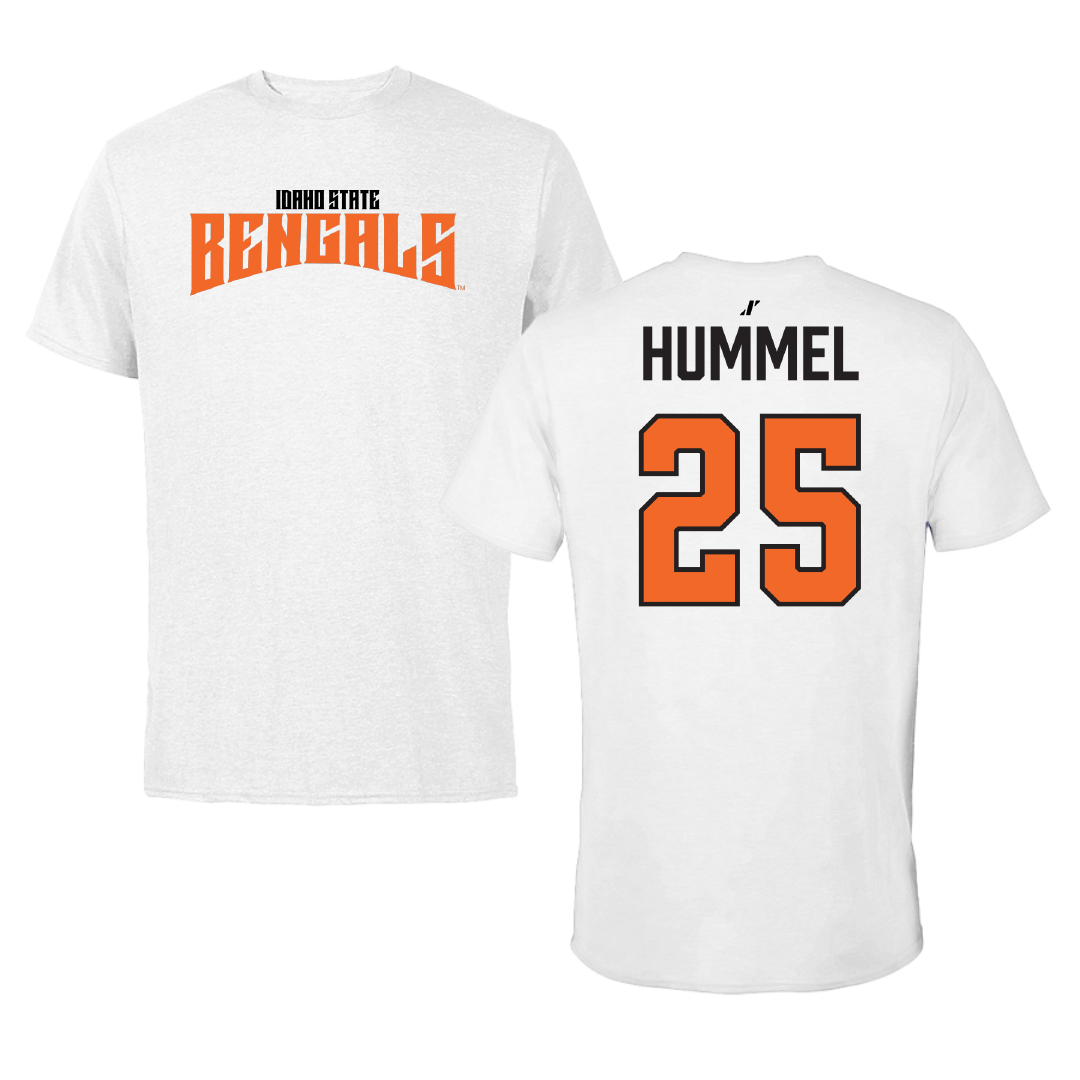 Idaho State University Softball White Classic Performance Tee - #25 Hayden Hummel