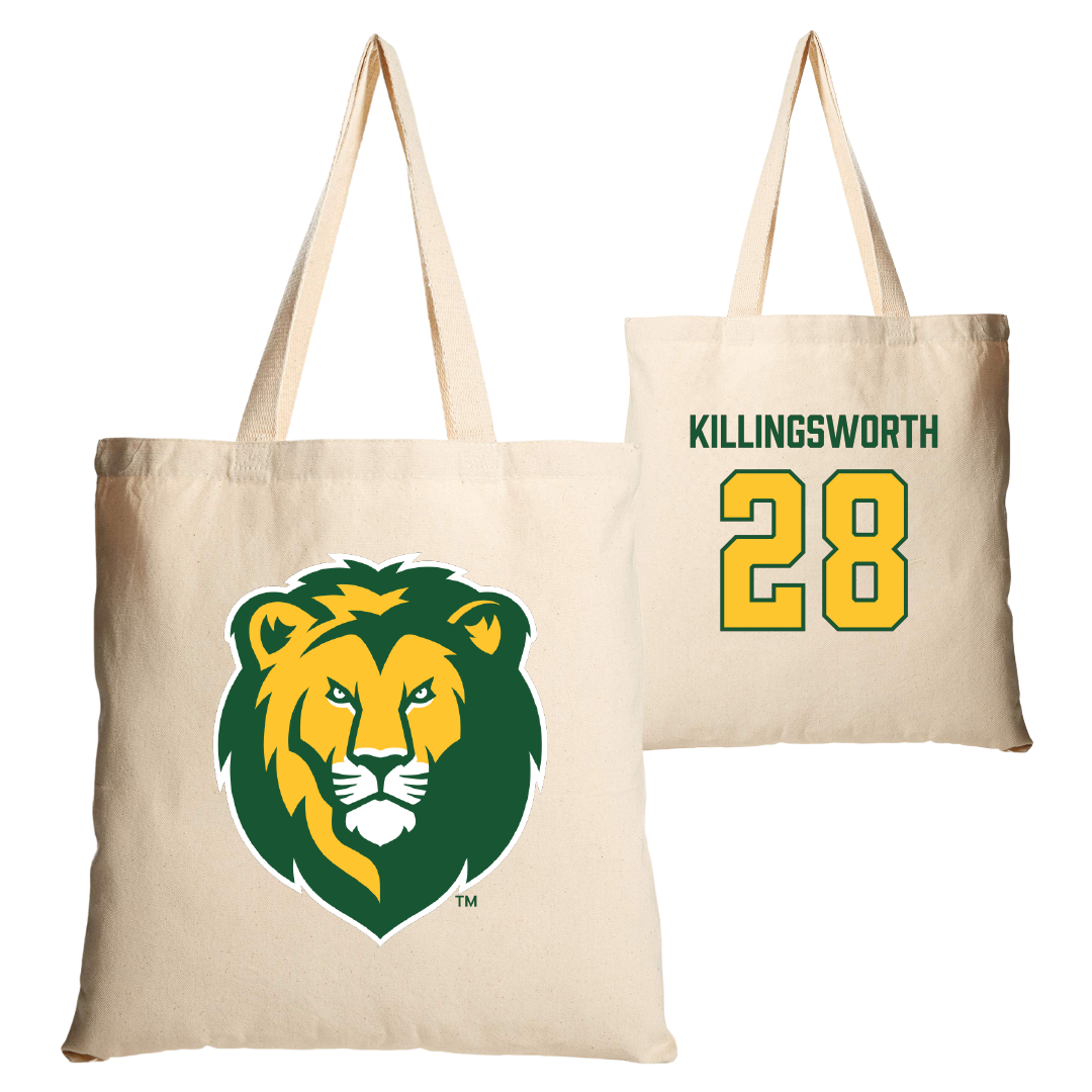 Southeastern Louisiana University Baseball Tan Canvas Tote Bag - #28 Jake Killingsworth