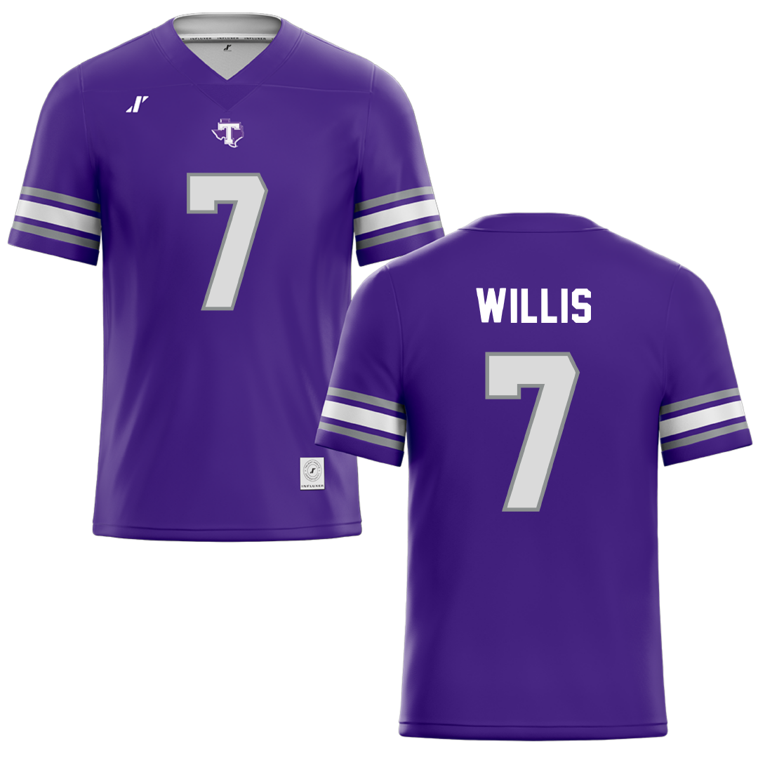 Tarleton State University Purple Football Jersey - #7 Marquis Willis