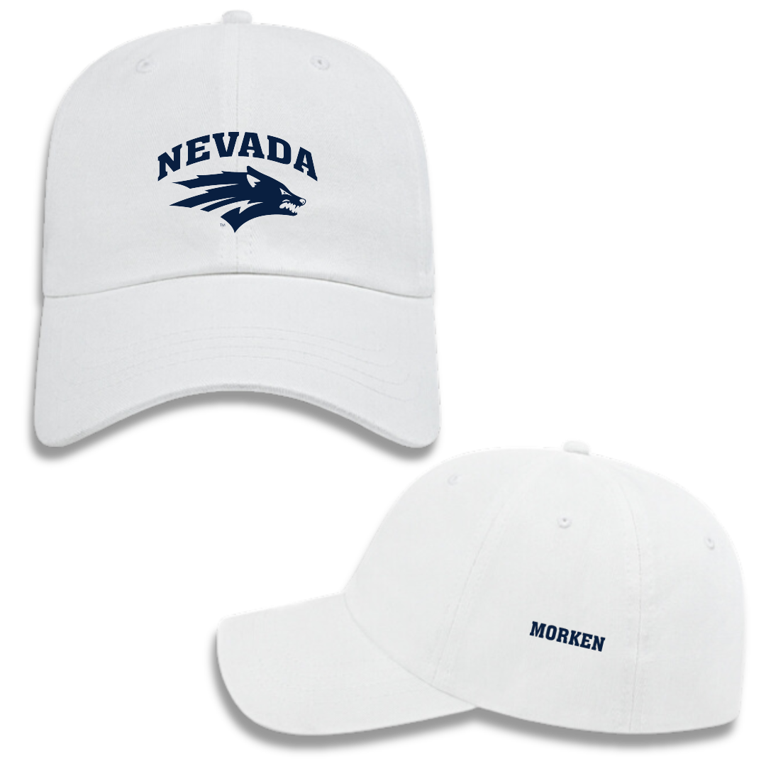 University of Nevada Alpine Skiing White Hat - David Morken