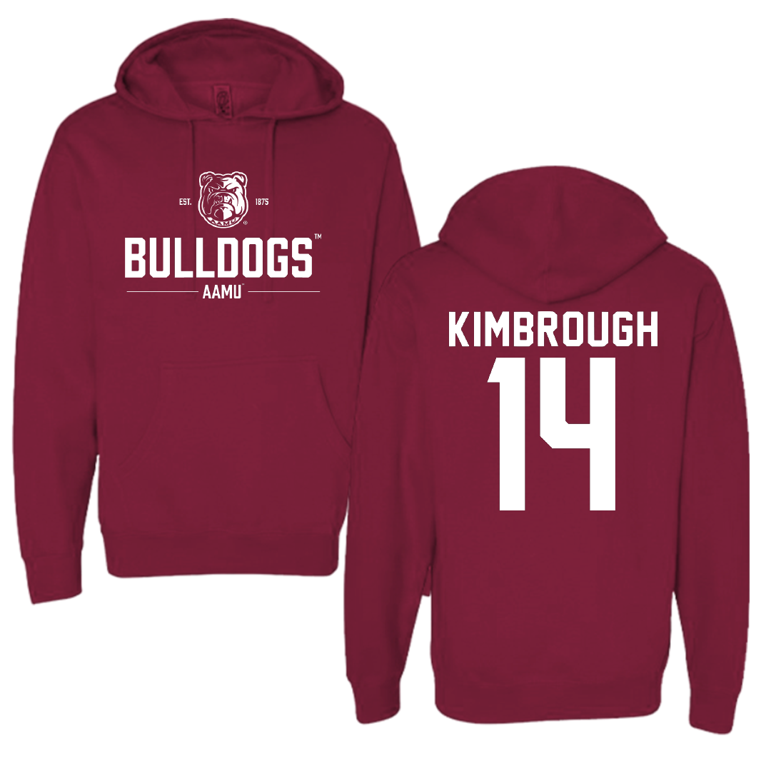 Alabama A&M University Baseball Maroon General Hoodie - #14 Omar Kimbrough