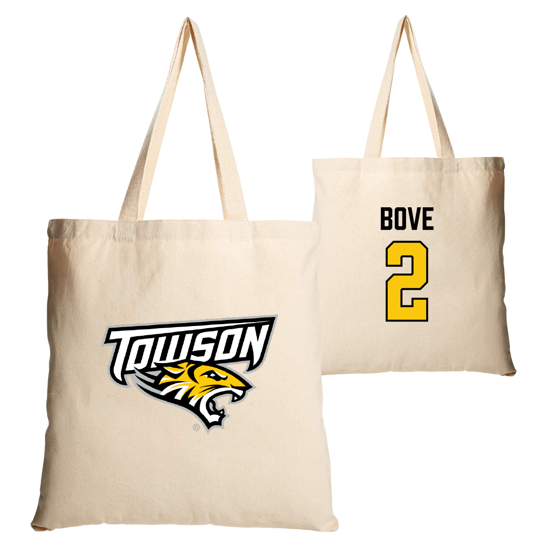 Towson University Field Hockey Tan Canvas Tote Bag - #2 Lexi Bove