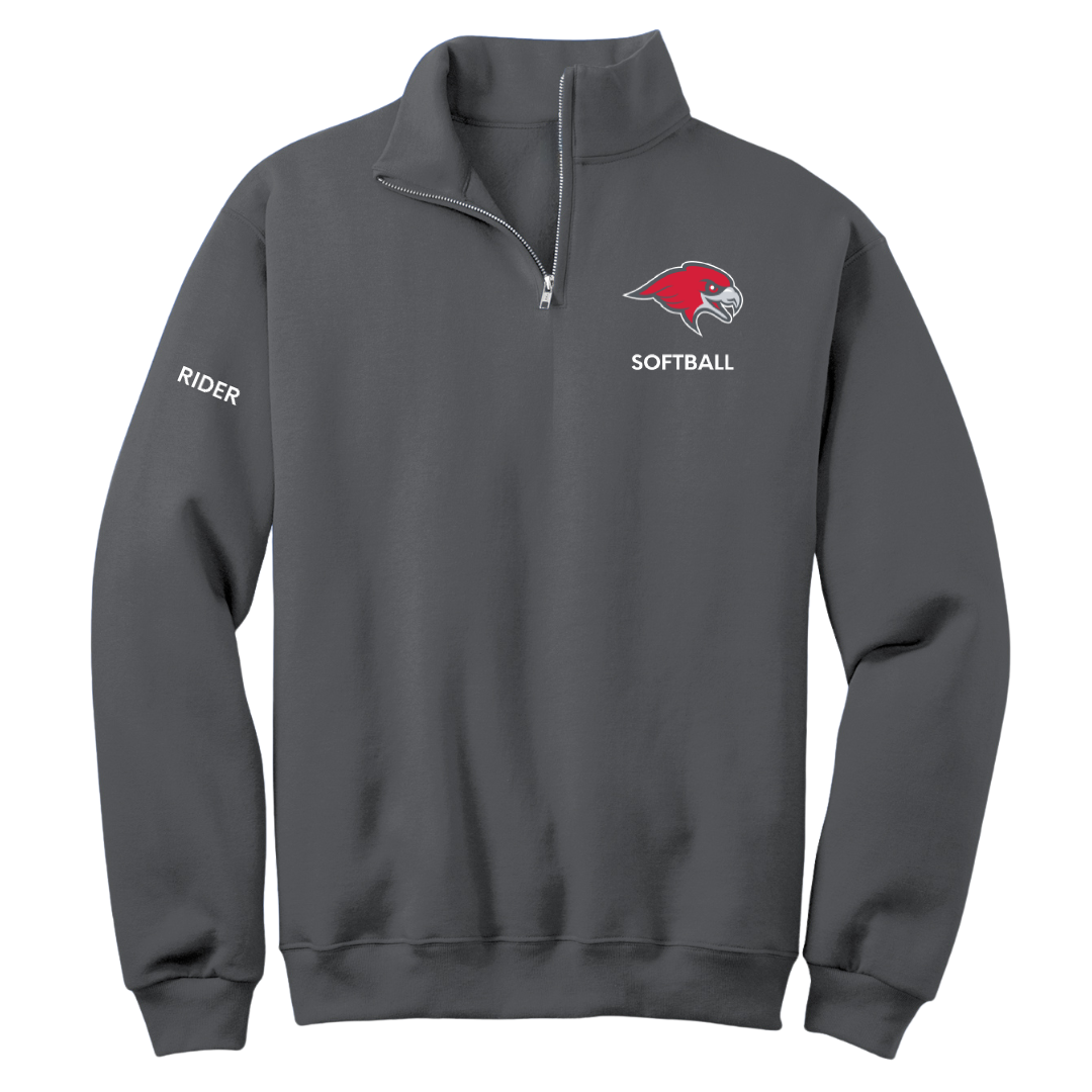 Montclair State University Softball Dark Gray Quarter-Zip - Mia Rider