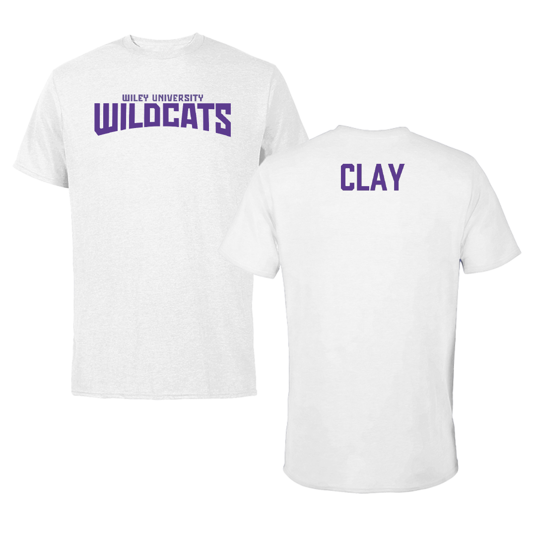 Wiley University TF and XC White Classic Performance Tee - Elisa Clay