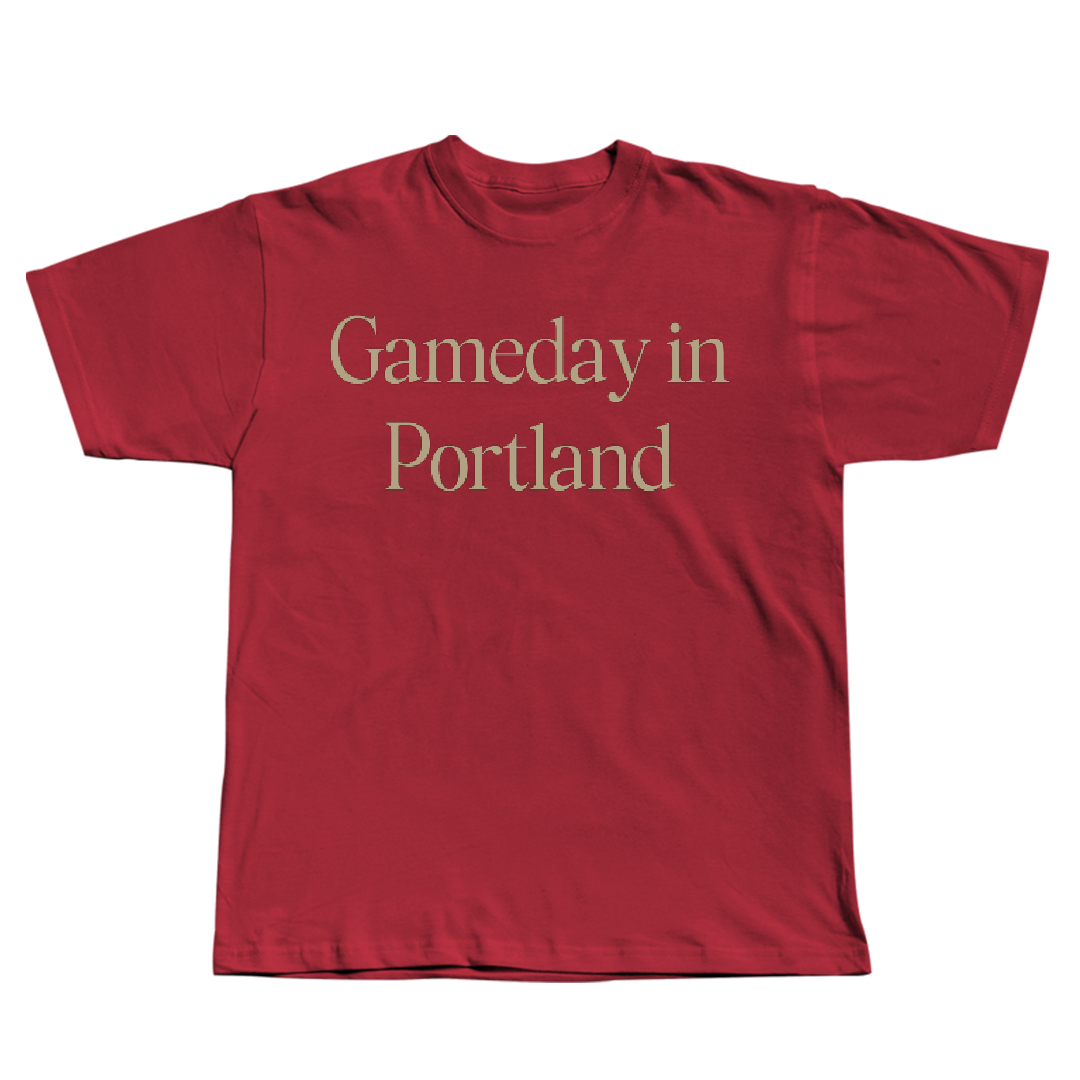 Willamette University Soccer (W) Crimson Gameday Tee - #6 Stevie Bergstrom