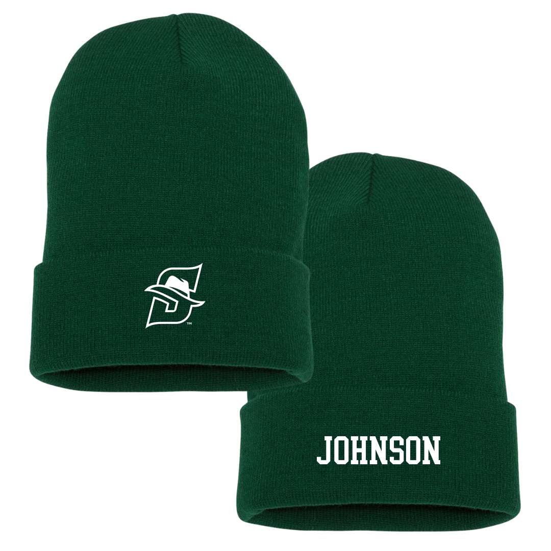 Stetson University Basketball (M) University Green Beanie - #32 Jake Johnson