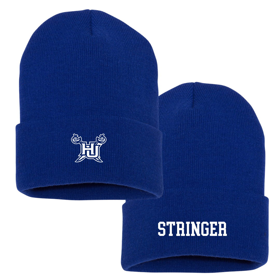 Hampton University Lacrosse (M) Blue Beanie - #0 Christian Stringer