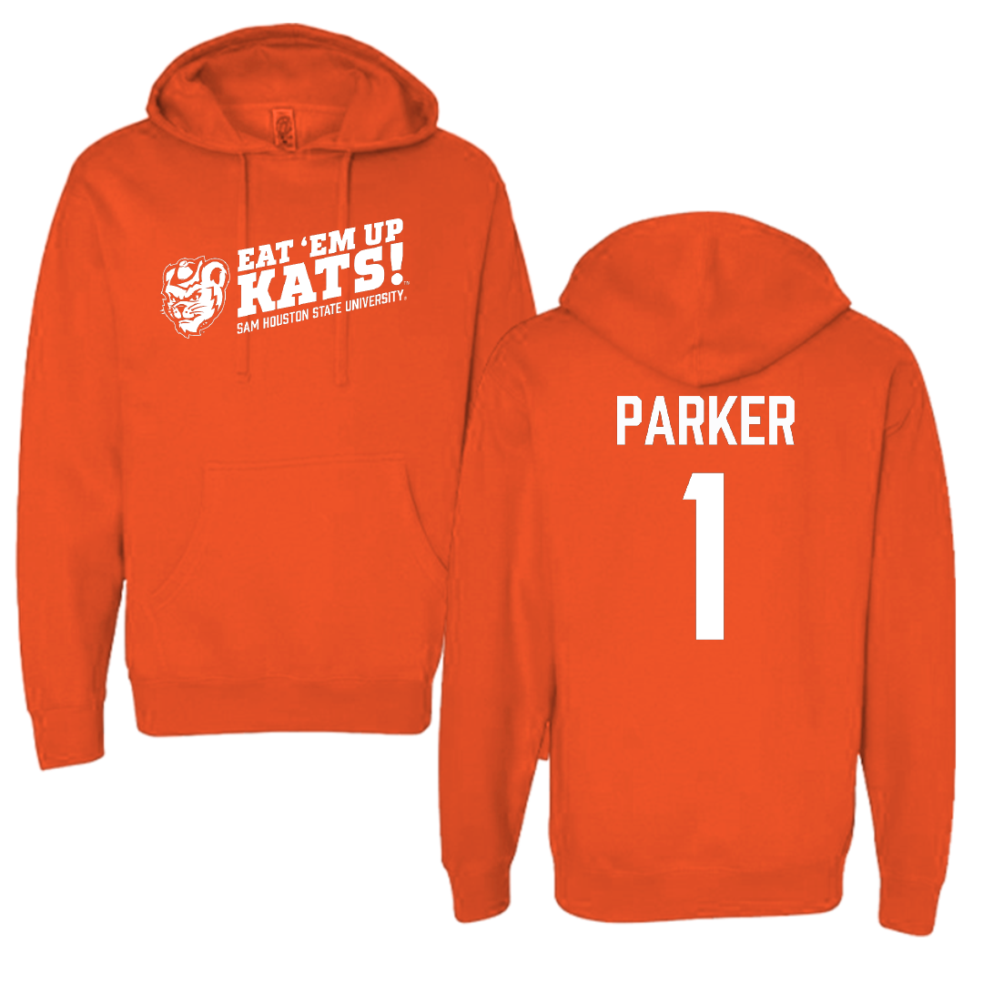 Sam Houston State University Football Orange General Hoodie - #9 Jerrian Parker