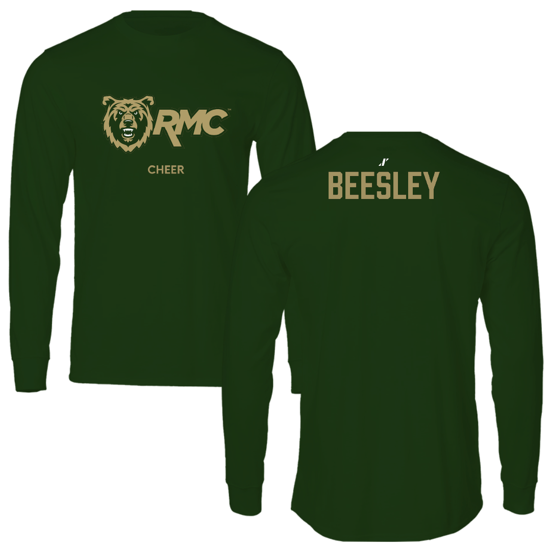 Rocky Mountain College Cheer Forest Green Performance Long Sleeve - Asher Beesley