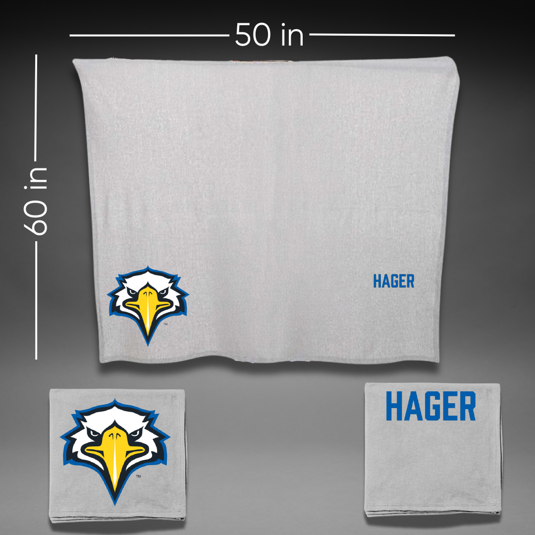 Morehead State University Football Gray Blanket - Braydon Hager