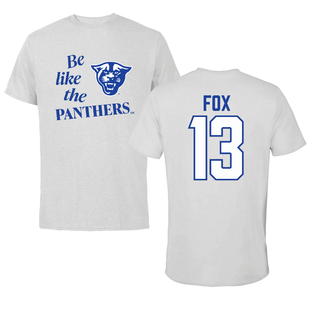 Georgia State University Volleyball Light Gray Be Like Us Tee - #13 Nyah Fox