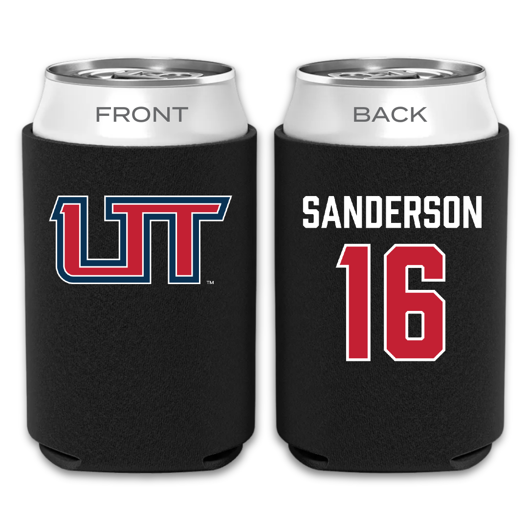 Utah Tech University Softball Black Can Cooler - #16 Summer Sanderson
