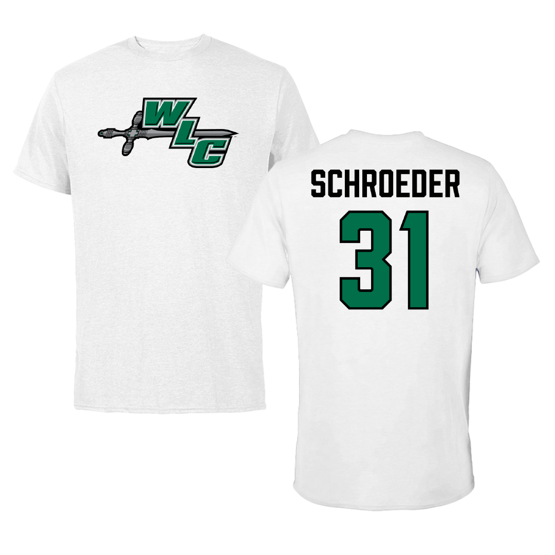 Wisconsin Lutheran College Soccer White Performance Tee - #31 Sam Schroeder
