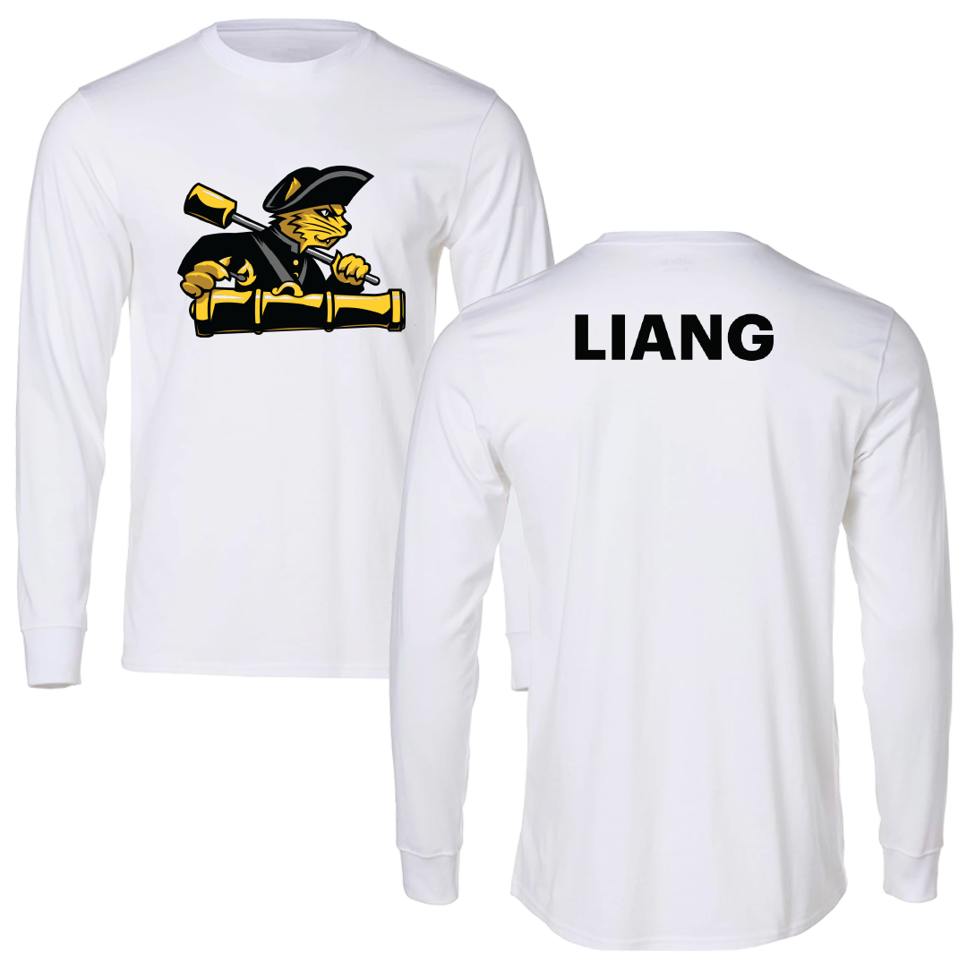Pratt Institute Volleyball (M) White Performance Long Sleeve - Raymond Liang