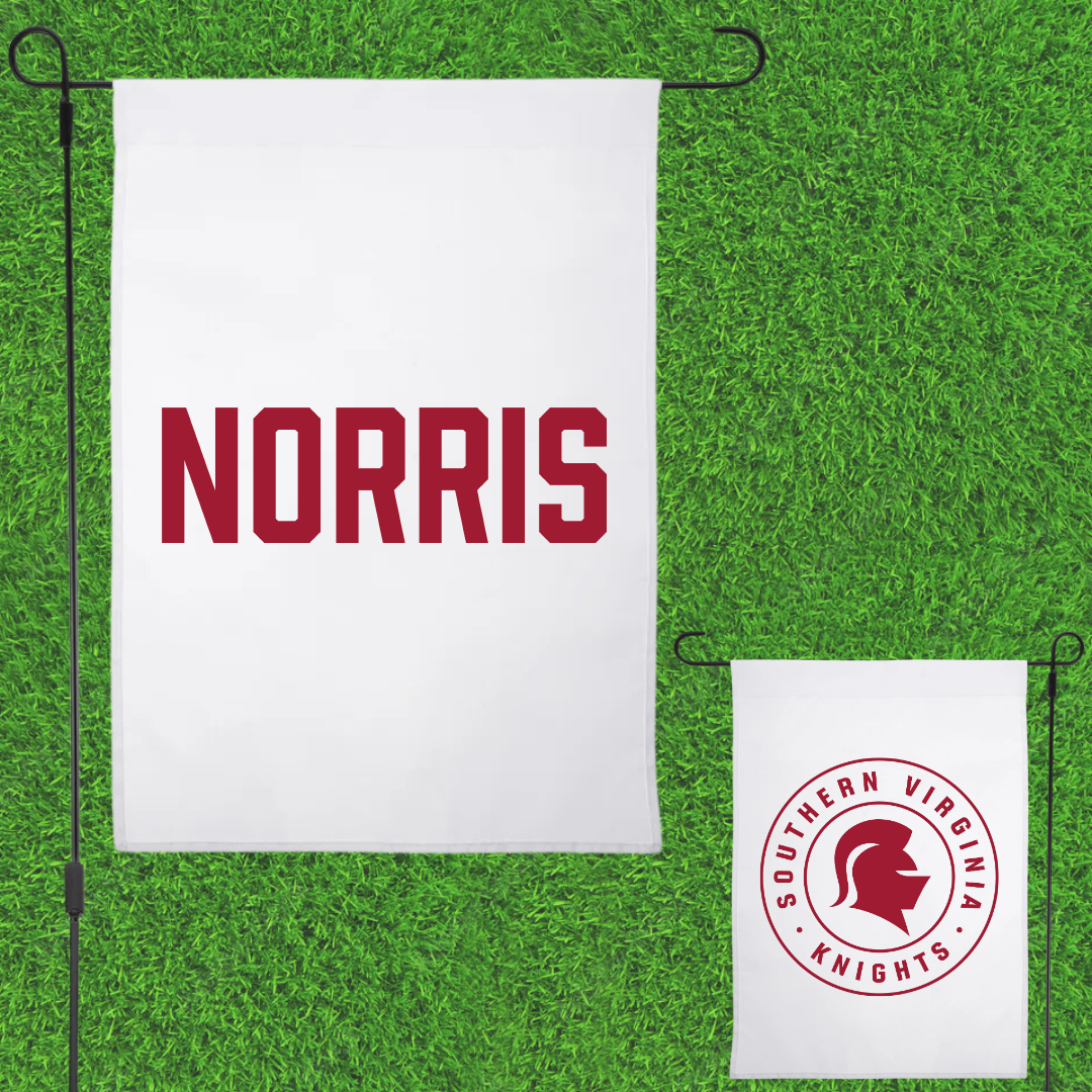 Southern Virginia University Golf (M) White Garden Flag - Spencer Norris