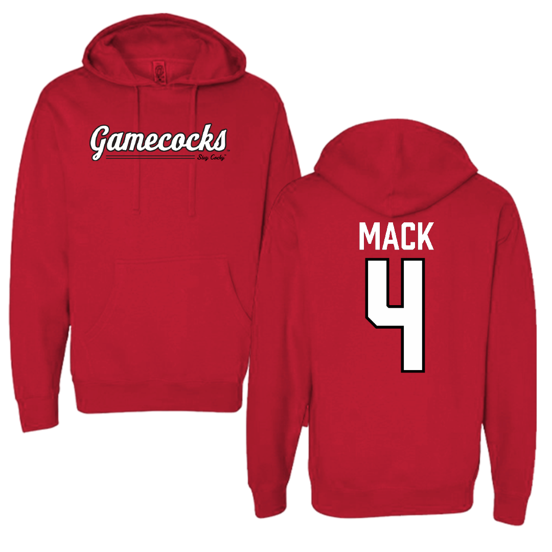 Jacksonville State University Football Red General Hoodie - #4 Jabari Mack