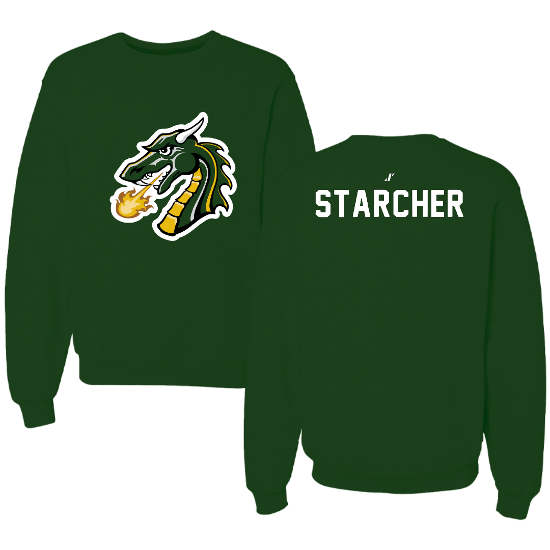 Tiffin University Golf Forest Green Crewneck - Devon Starcher