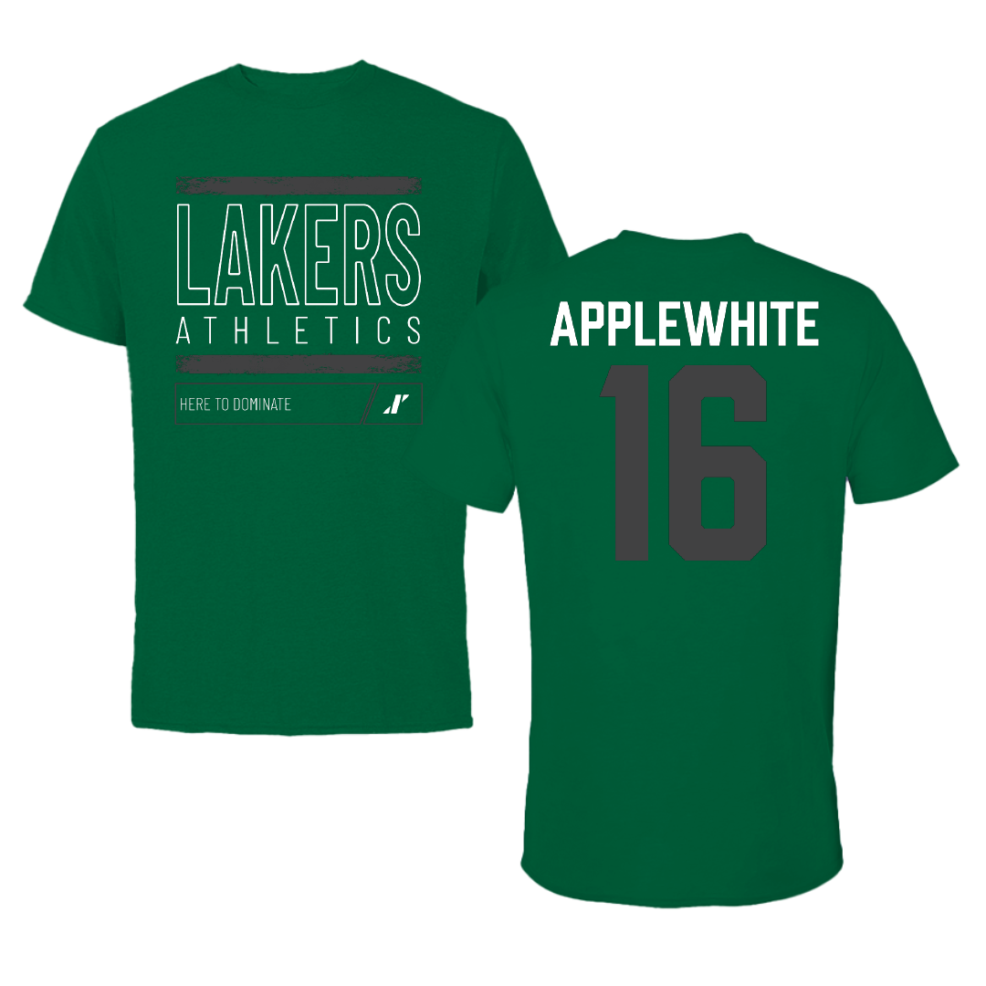 Roosevelt University Soccer Green Dominate Performance Tee - #16 Kevin Applewhite