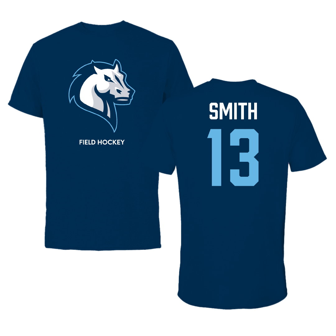 Mercy University Field Hockey (W) Navy Performance Tee - #13 Gwendolyn Smith