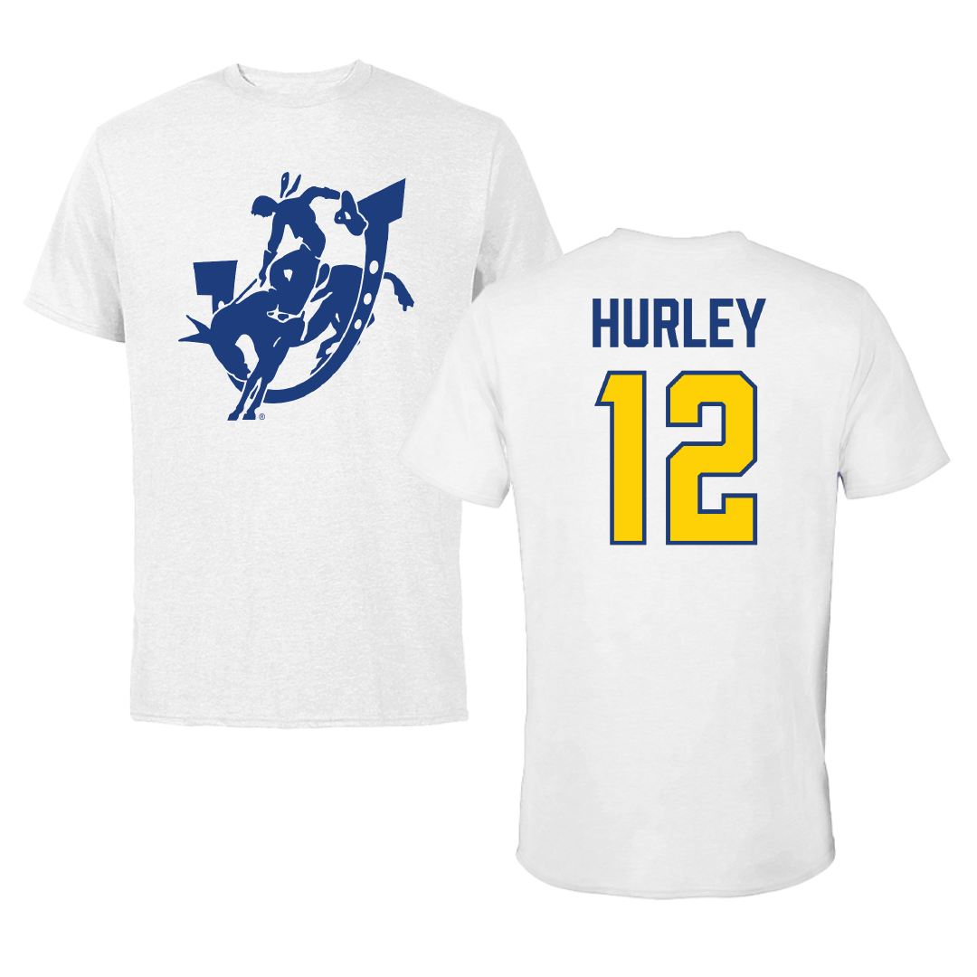 Southern Arkansas University Baseball White Tee - #12 Easton Hurley