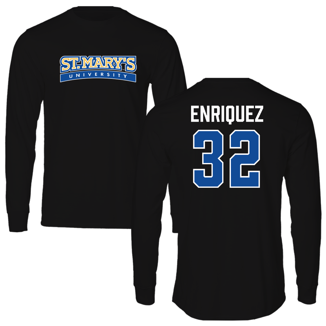 St. Mary's University (Texas) Soccer (M) Black Long Sleeve - #32 Fabian Enriquez