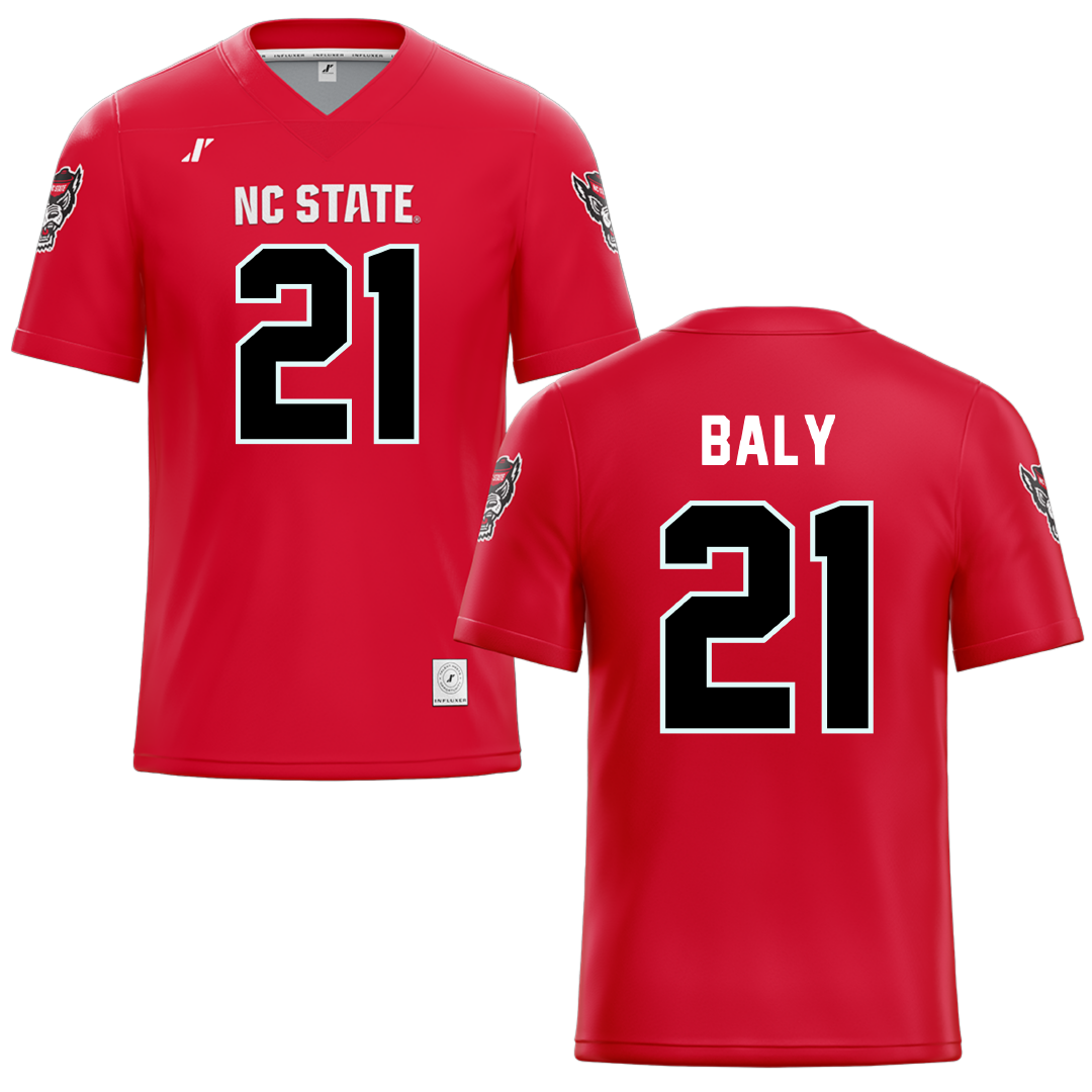 North Carolina State University Red Football Jersey - #21 Jivan Baly