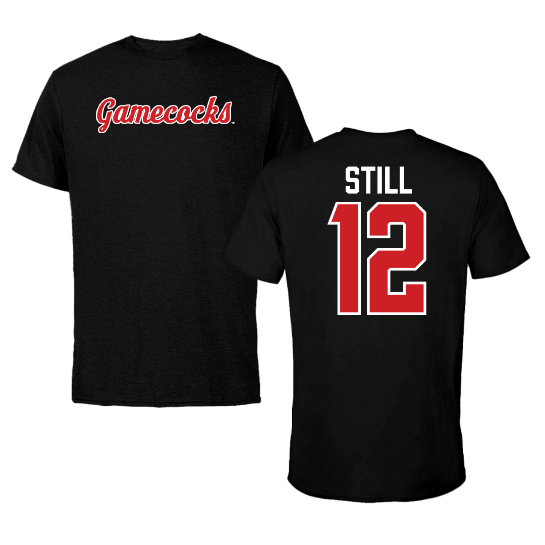 Jacksonville State University Soccer Black Tee - #12 Brookelyn Still