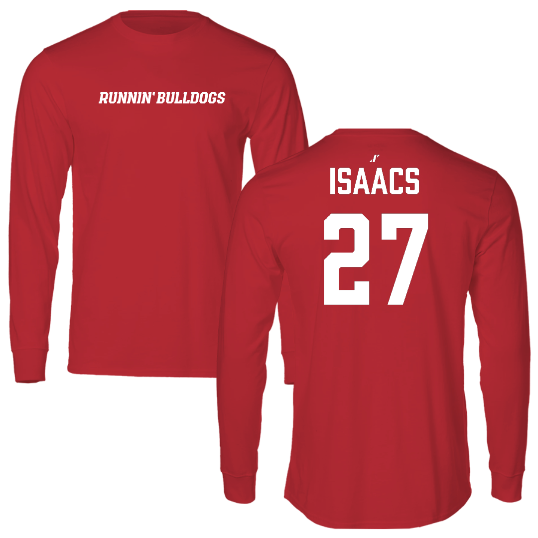 Gardner-Webb University Football Red Long Sleeve - #27 Carter Isaacs