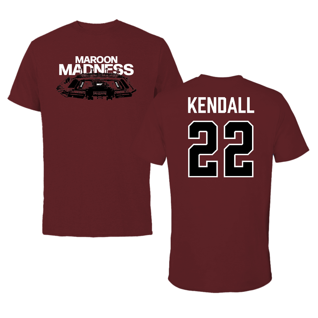 West Texas A&M University Football Maroon Madness Performance Tee - #22 Matthew Kendall