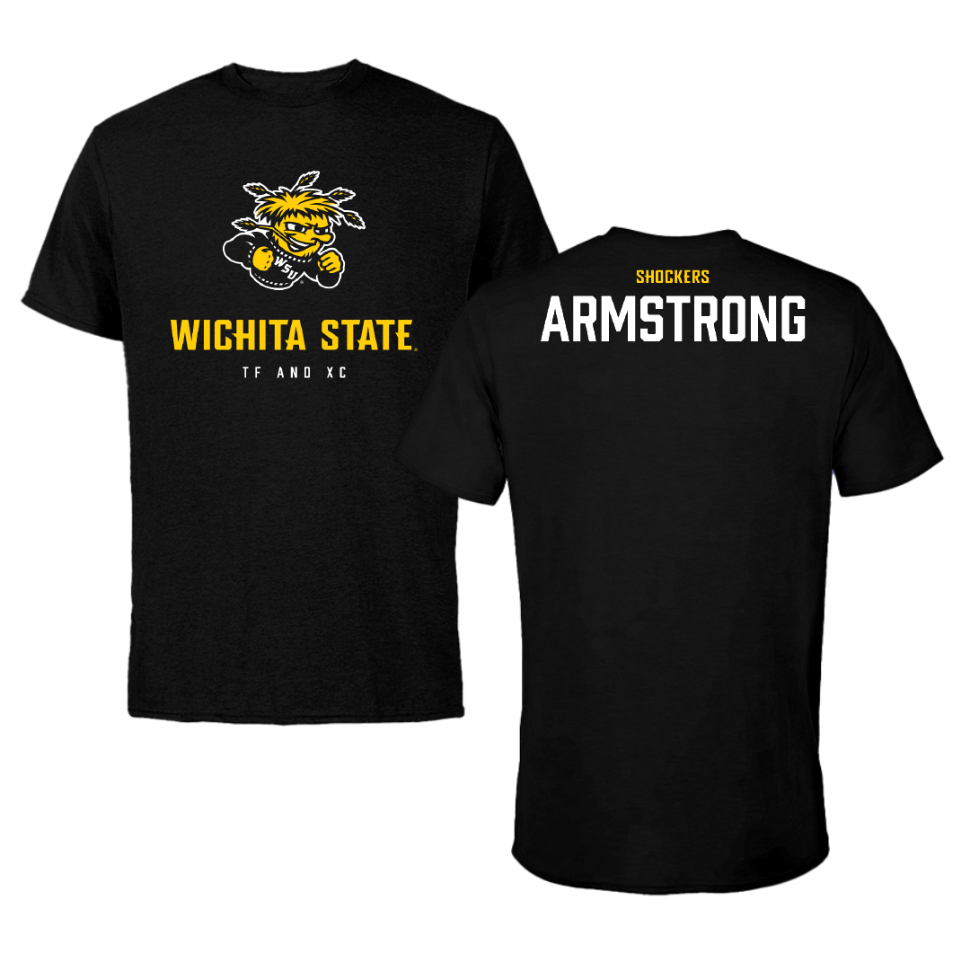 Wichita State University TF and XC Black Tee - Jabari Armstrong