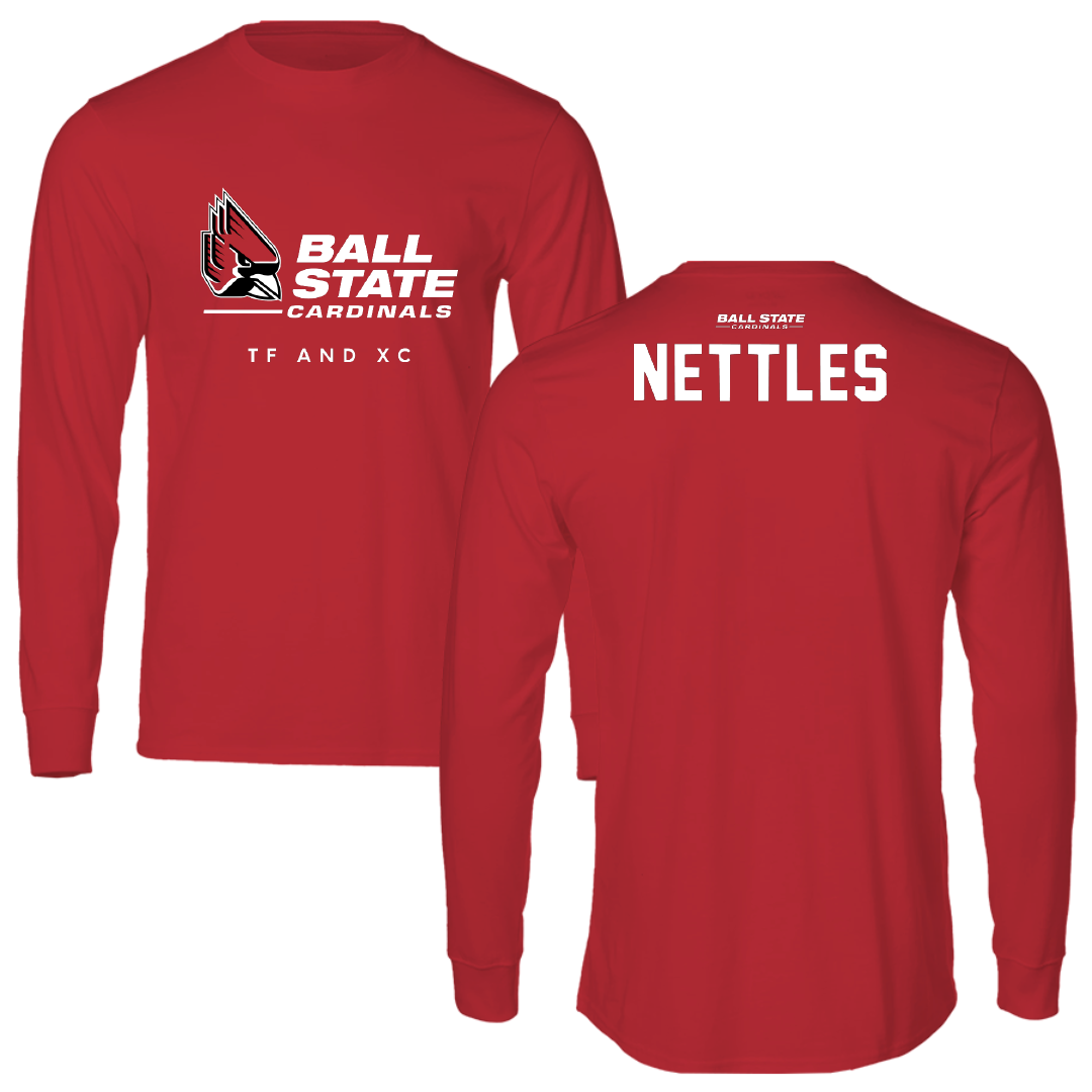 Ball State University TF and XC Red Long Sleeve - Kenli Nettles