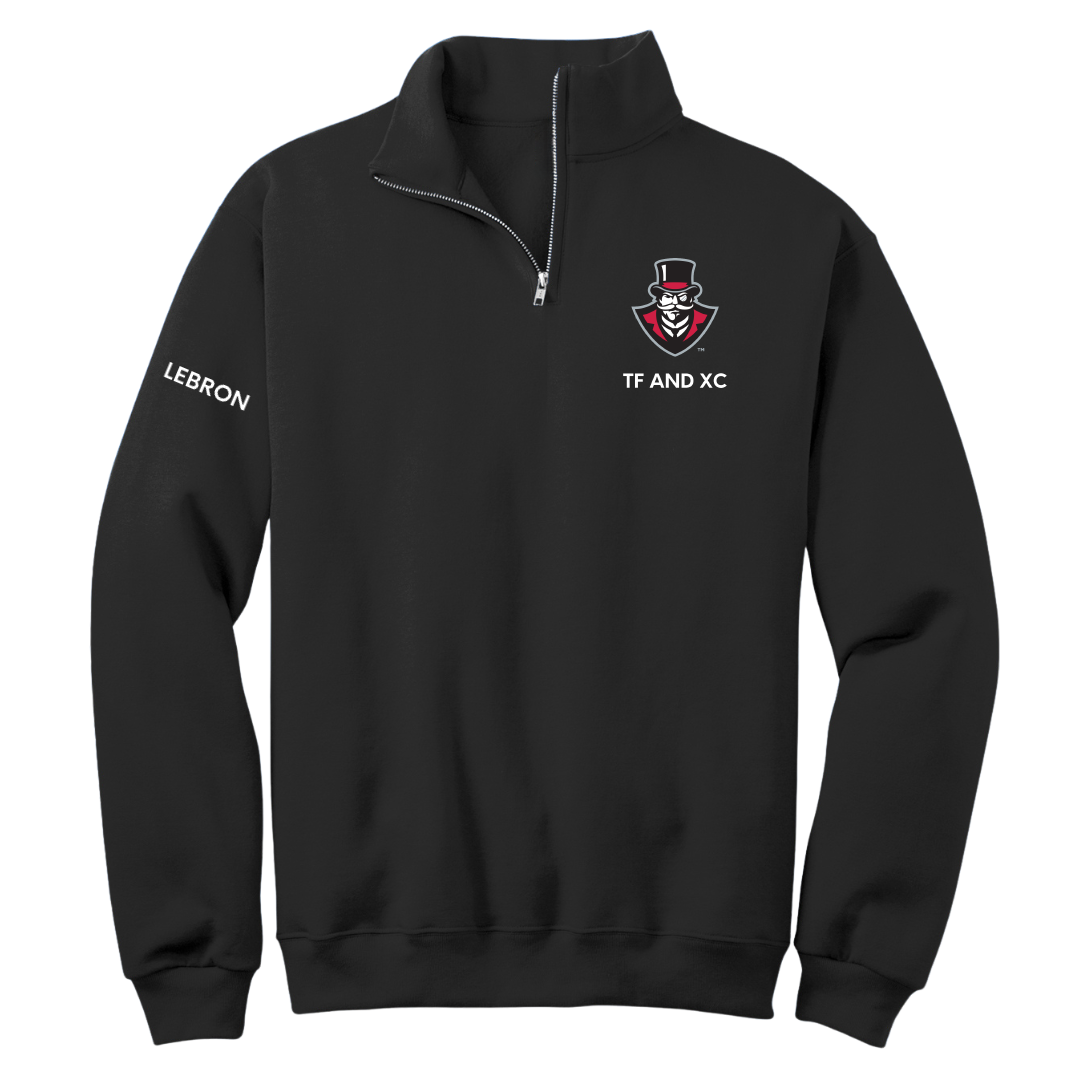 Austin Peay State University TF and XC Black Quarter-Zip - Richie Lebron