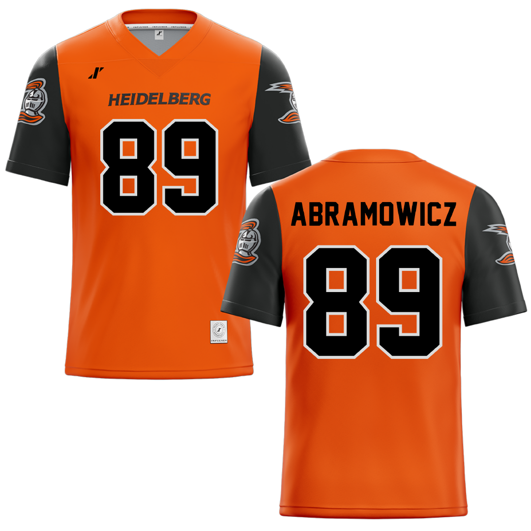 Heidelberg University Orange Football Jersey - #89 Nash Abramowicz