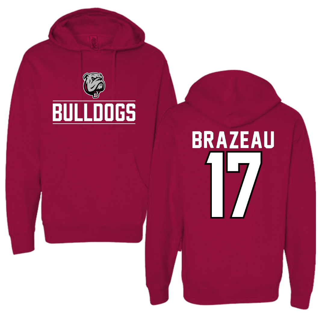 Dean College Baseball Cardinal General Hoodie - #17 Domenic Brazeau