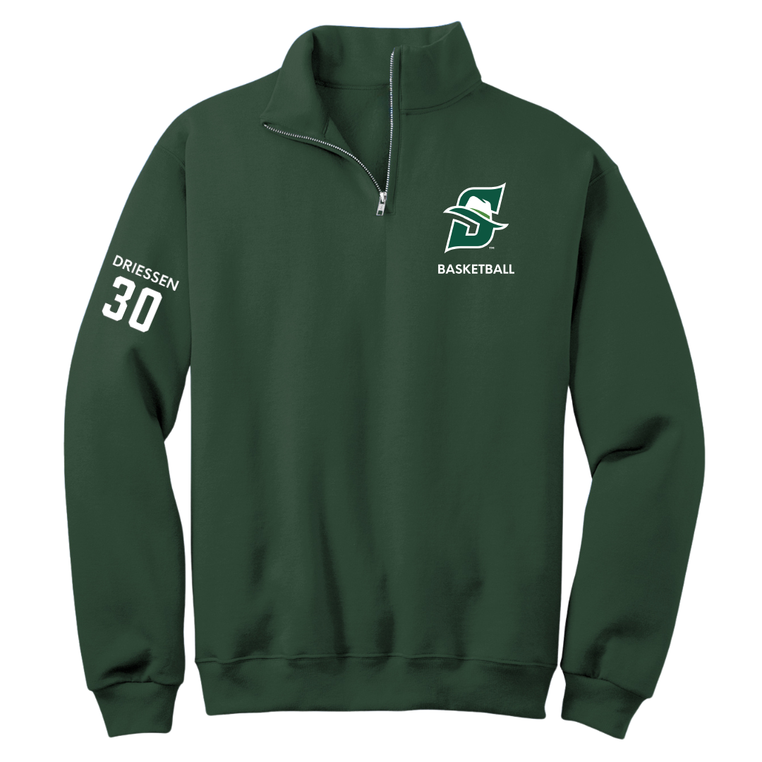 Stetson University Basketball (W) Forest Green Quarter-Zip - #30 Cici Driessen