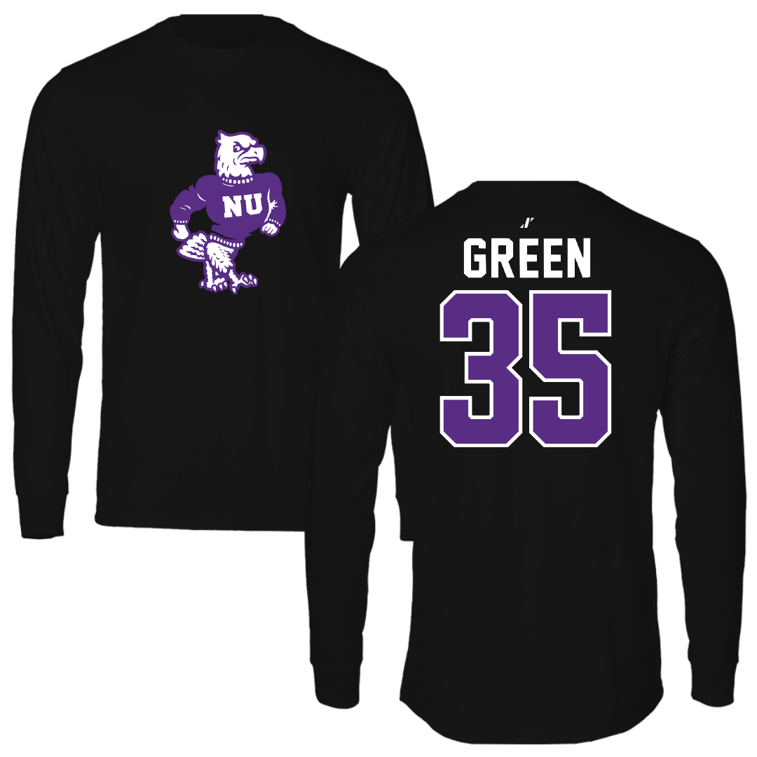 Niagara University Baseball Black Long Sleeve - #35 Jason Green