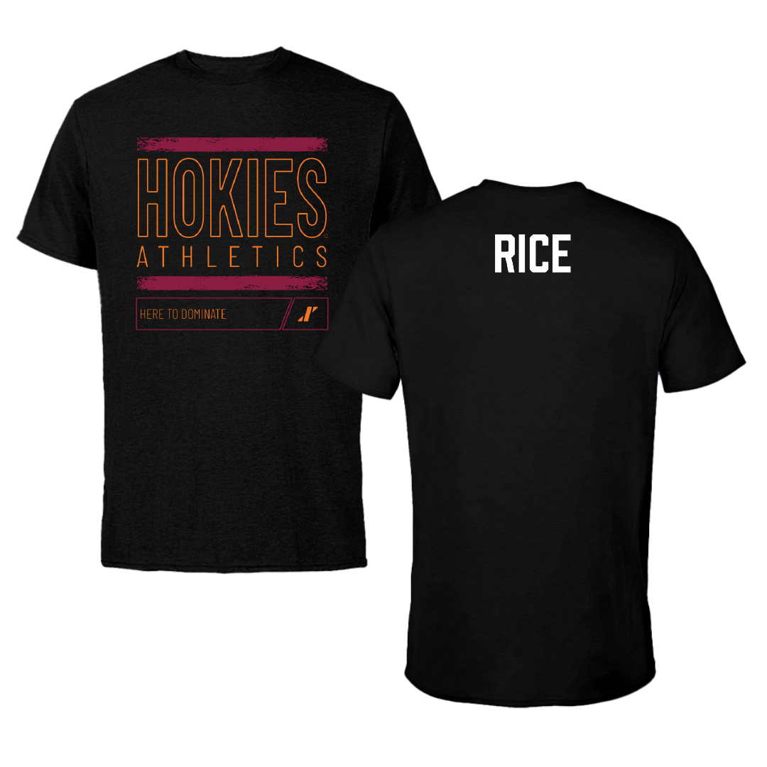 Virginia Tech Dance Black Dominate Tee - Tommy Rice