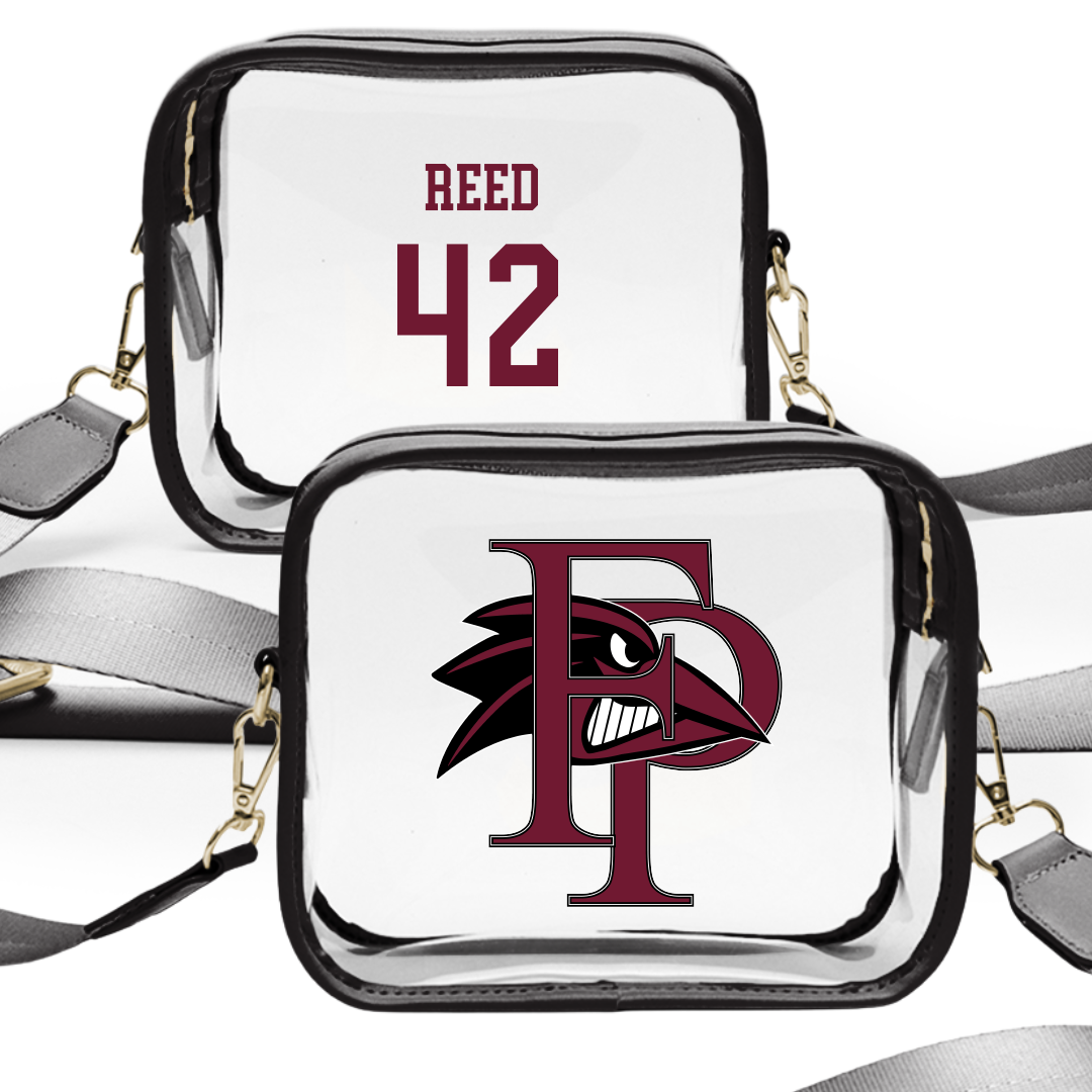 Franklin Pierce University Football Black Clear Stadium Bag - #42 Marcus Reed