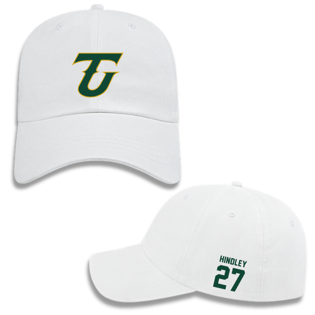 Tiffin University Baseball White Hat - #27 Connor Hindley