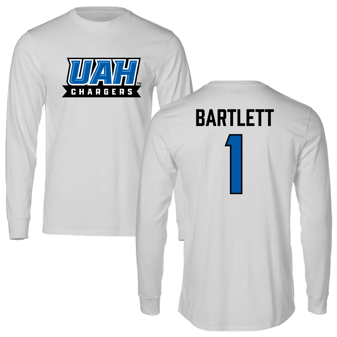 Huntsville Baseball Light Gray Performance Long Sleeve - #1 Brodee Bartlett