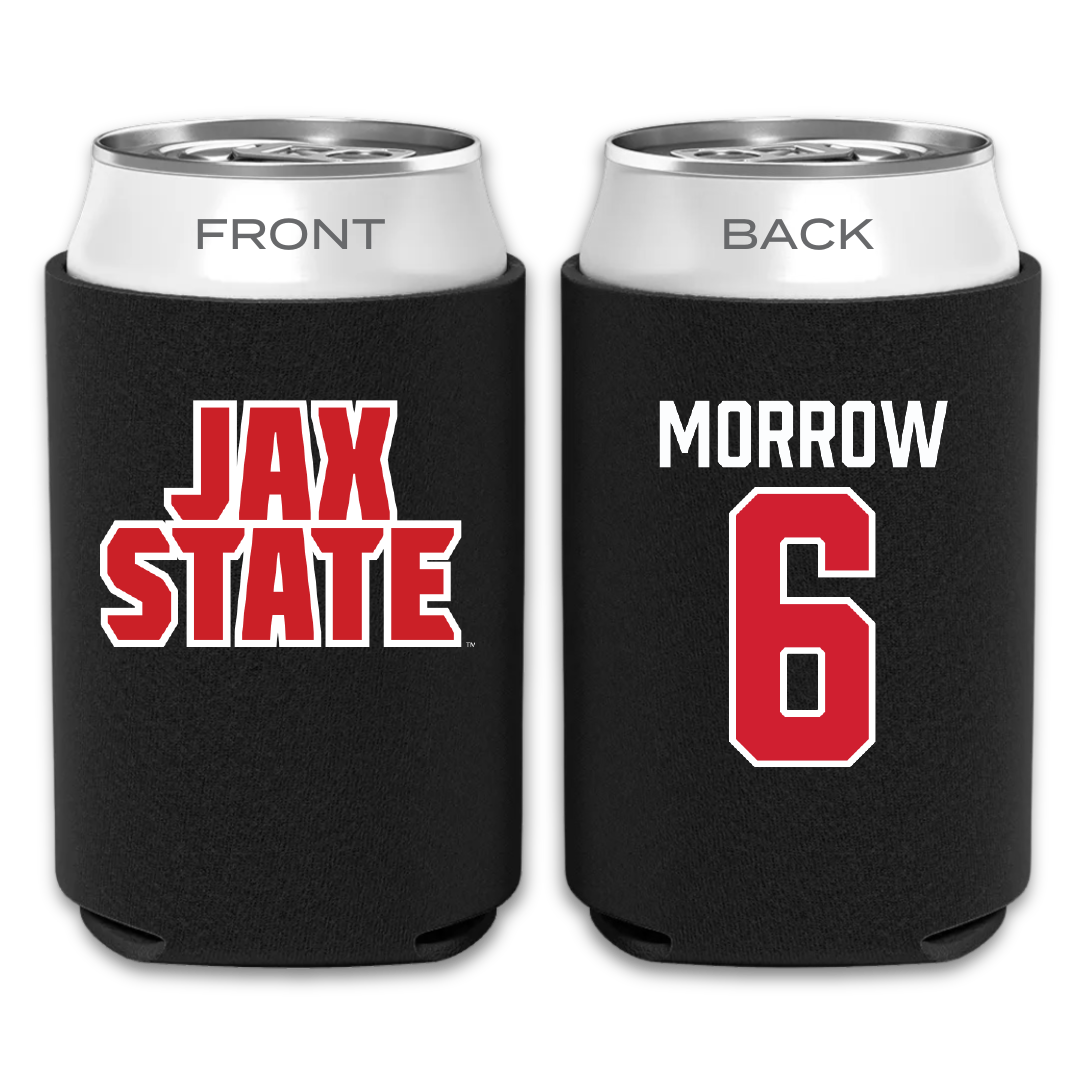 Jacksonville State University Football Black Can Cooler - #6 Xavier Morrow