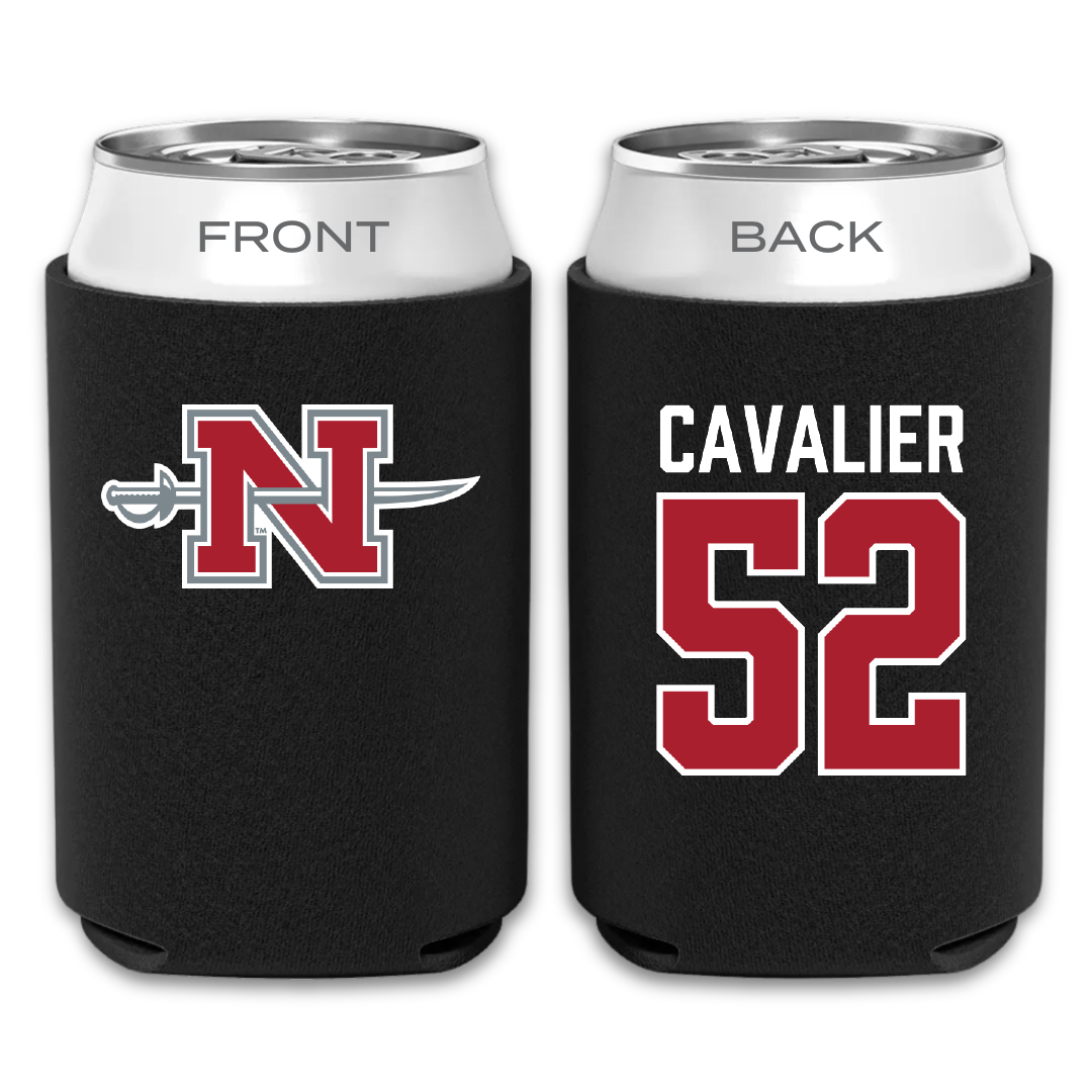 Nicholls State University Football Black Can Cooler - #52 Andrew Cavalier