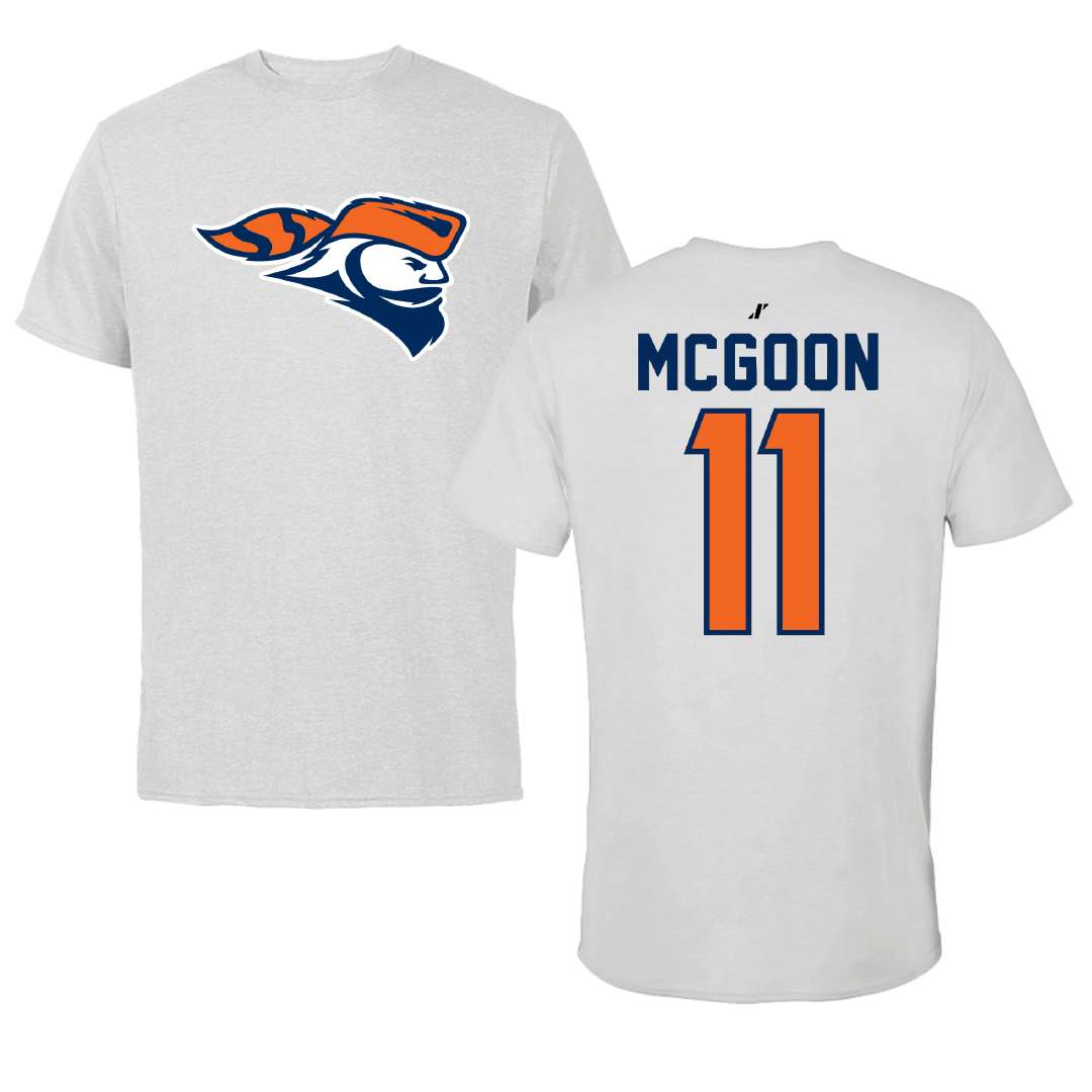 Carroll University Lacrosse Light Gray Tee - #11 Sam McGoon