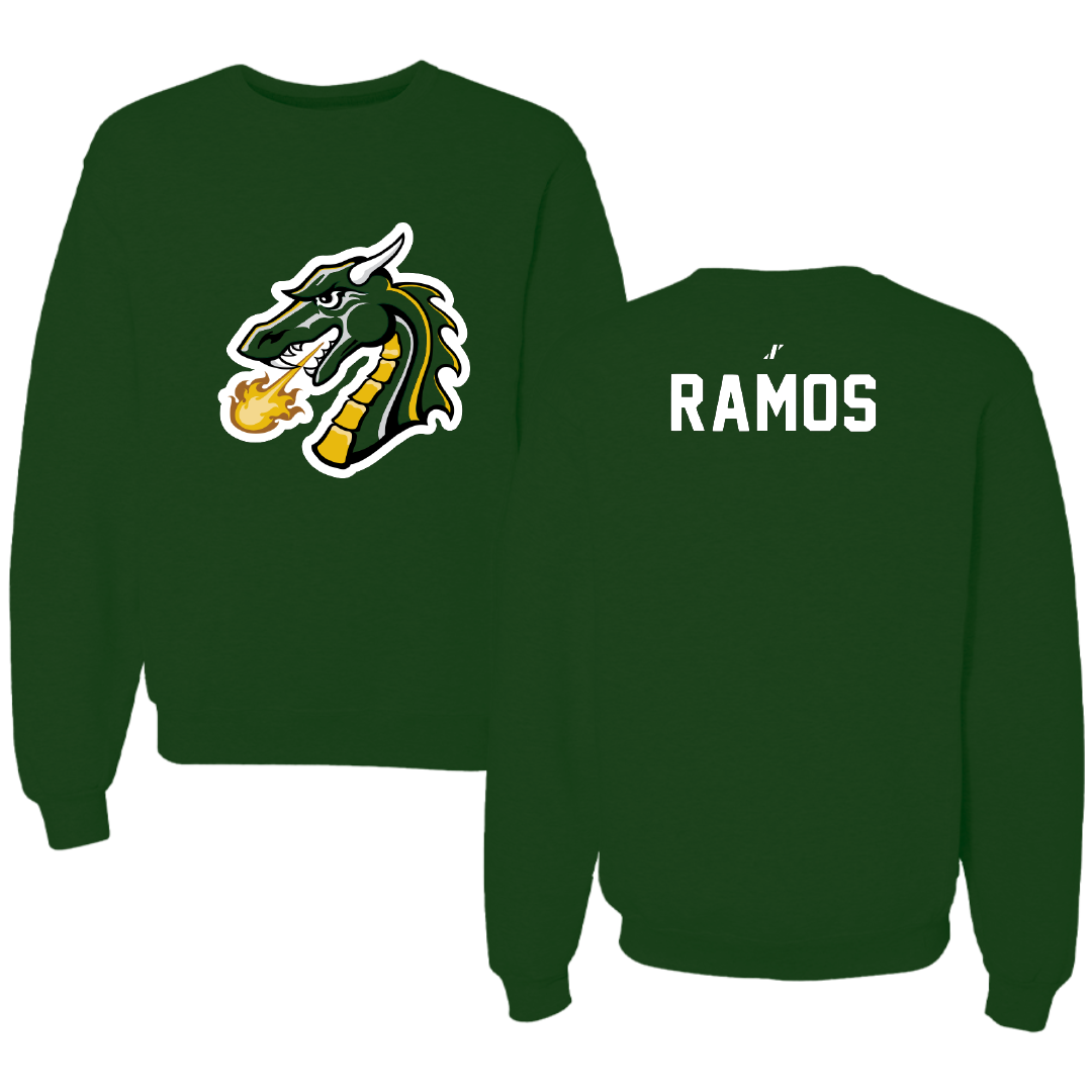 Tiffin University Wrestling Forest Green Crewneck - Sidney Ramos
