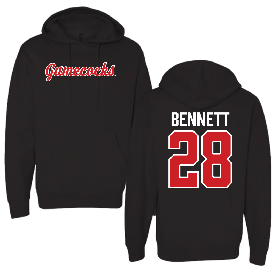 Jacksonville State University Football Black Hoodie - #28 Reggion Bennett