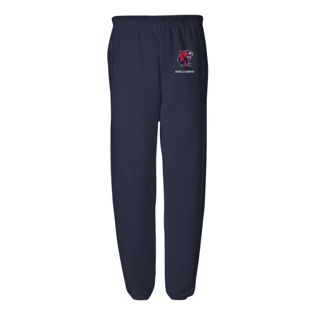 Rogers State University Soccer (M) Navy Sweatpants - #9 Kenzo Shabazz-Edwards