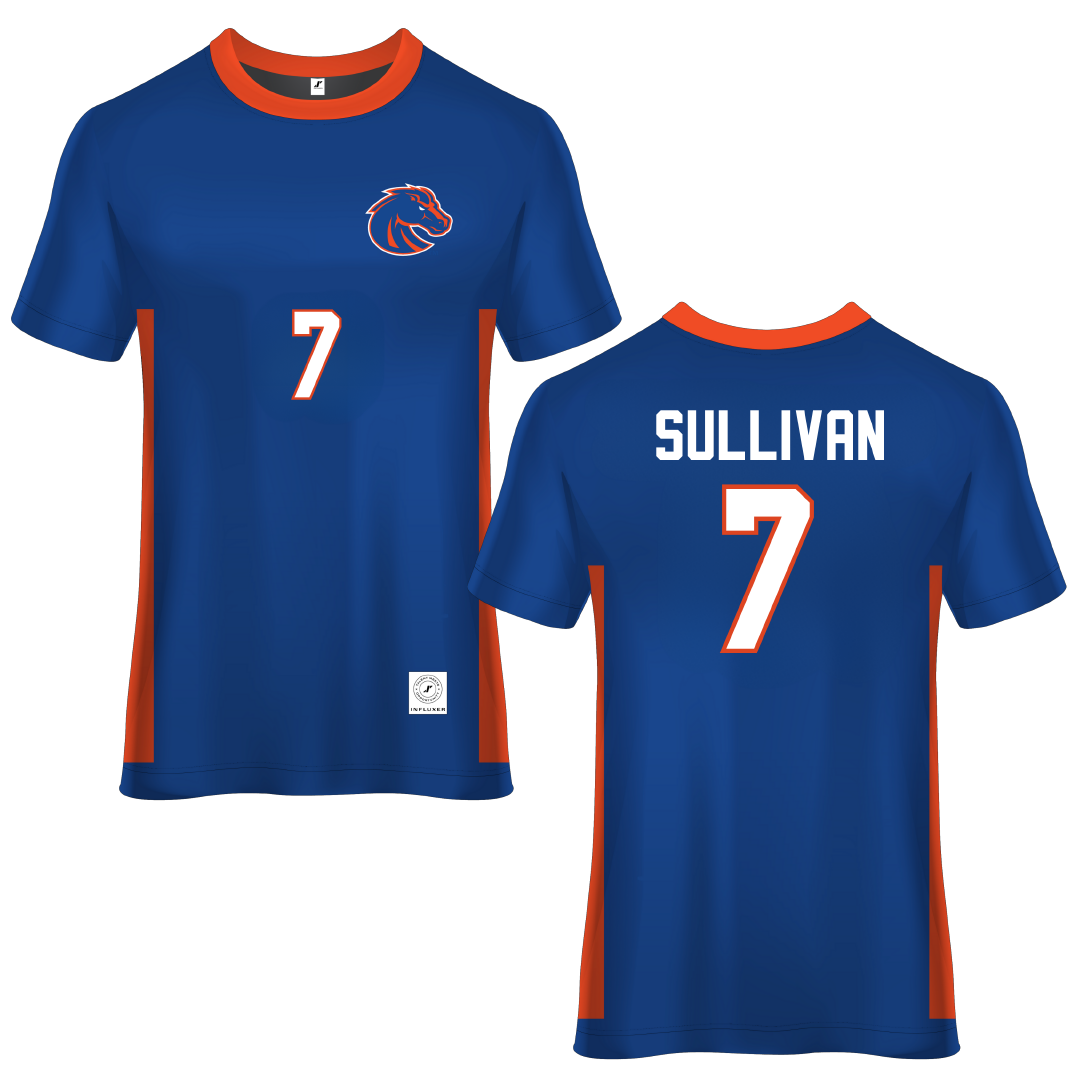 Boise State University Blue Soccer Jersey - #7 Kennedy Sullivan