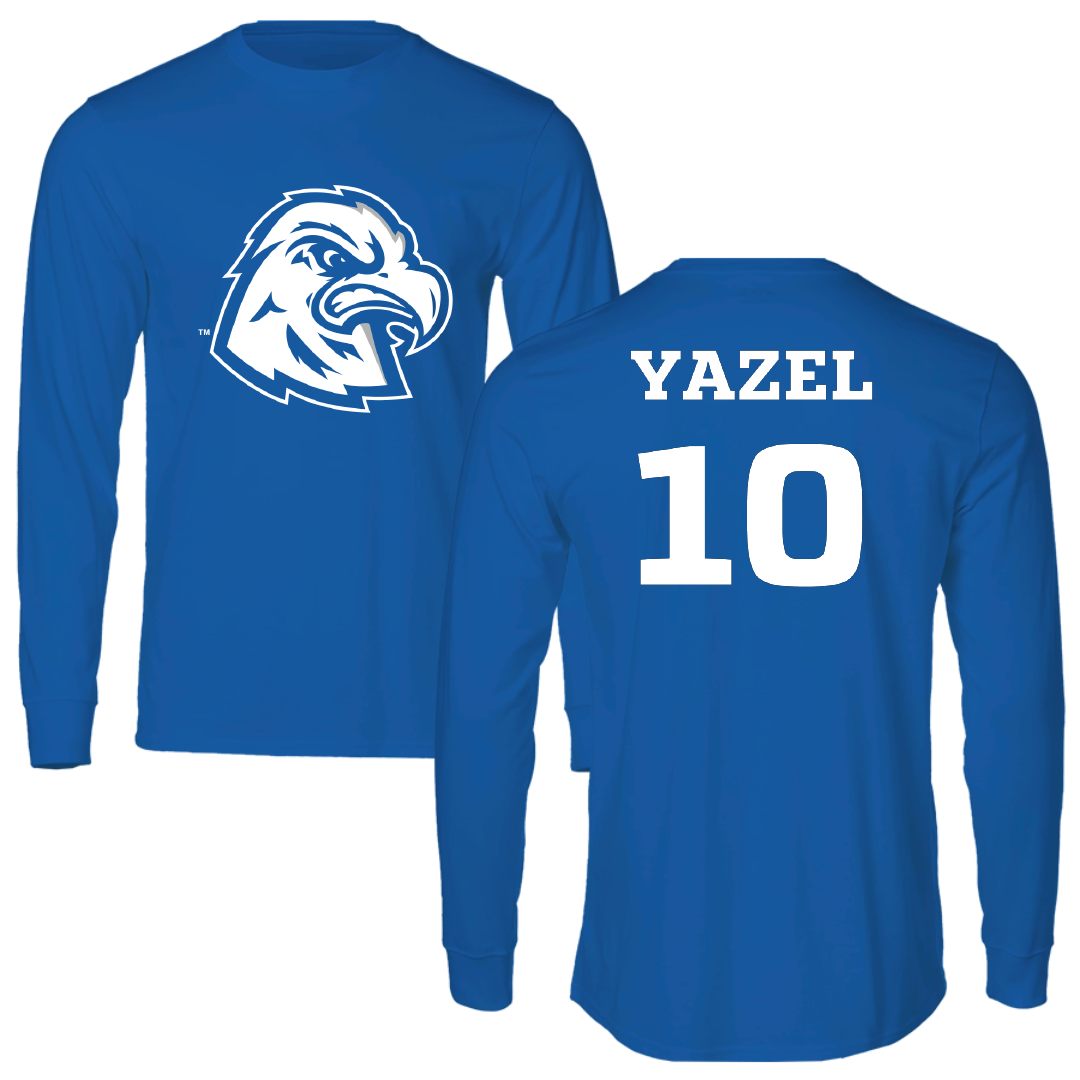 Calhoun Community College Baseball Blue Long Sleeve - #10 Adam Yazel