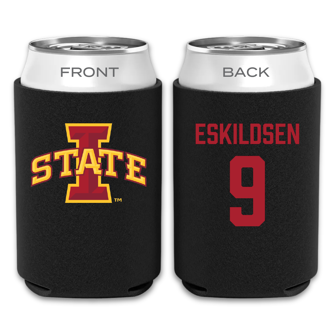 Iowa State University Football Black Can Cooler - #9 Brett Eskildsen